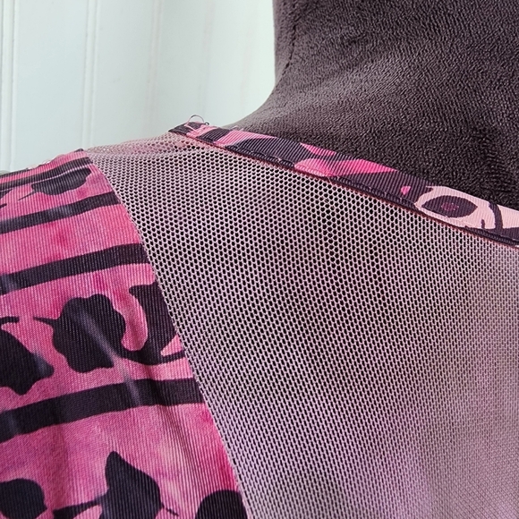 Cato Womens Dye Print Stretch Dress Studded Floral Paisley V-Neck Short Sleeve L - Picture 15 of 15